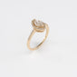 14KT Yellow Gold 0.89CT T/W Diamond Engagement Ring