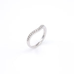 14KT White Gold 0.15CT Round Diamond Band