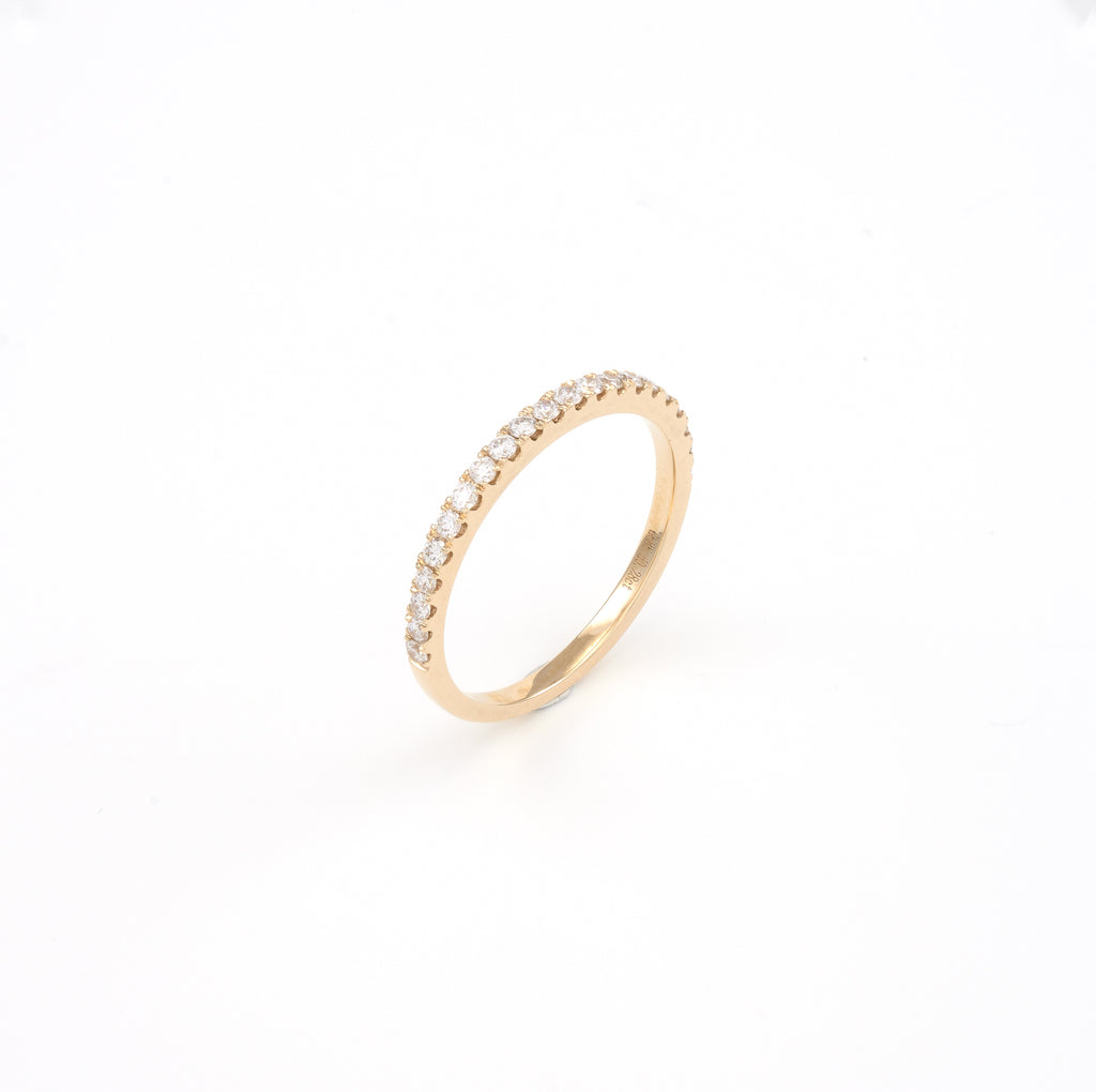 14KT Rose Gold 0.28CT Round Diamond Band