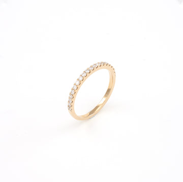 14KT Rose Gold 0.28CT Round Diamond Band