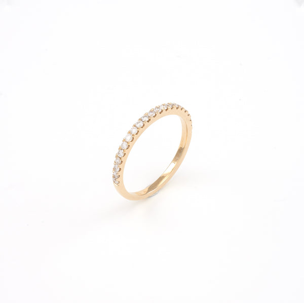 14KT Rose Gold 0.28CT Round Diamond Band