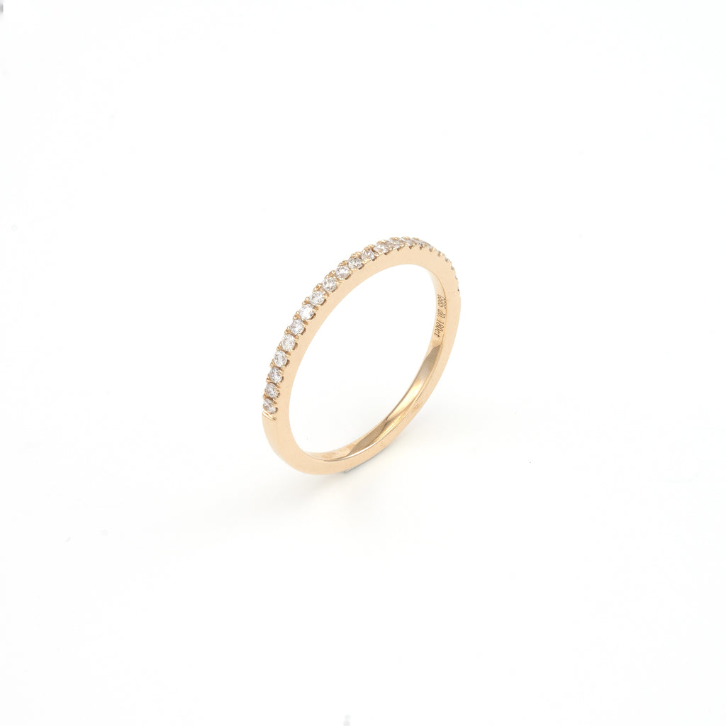 14KT Yellow Gold 0.18CT Round Diamond Band