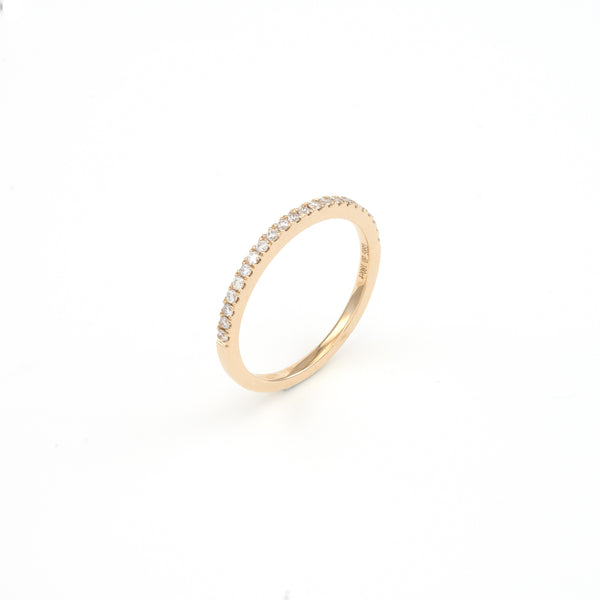 14KT Yellow Gold 0.18CT Round Diamond Band