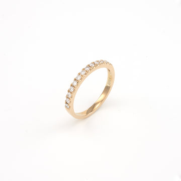 14KT Yellow Gold 0.23CT Round Diamond Band