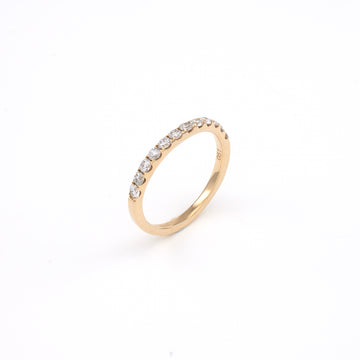 14KT Yellow Gold 0.51CT Round Diamond Band