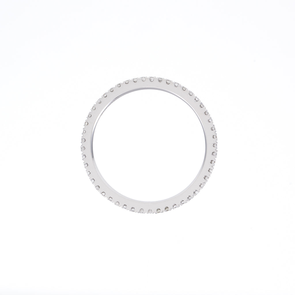 14KT White Gold 0.37CT Round Diamond Eternity Band