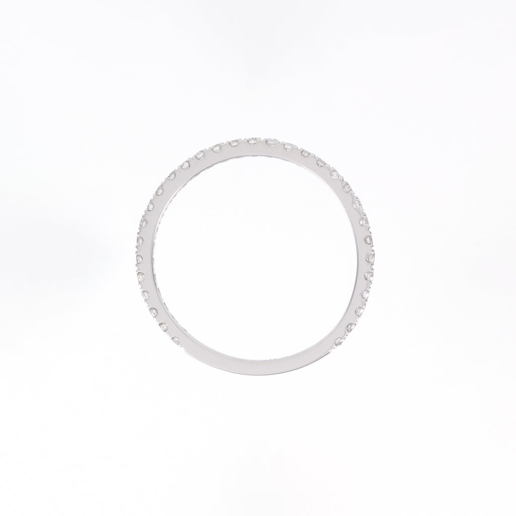 14KT White Gold 0.32CT Round Diamond  Band