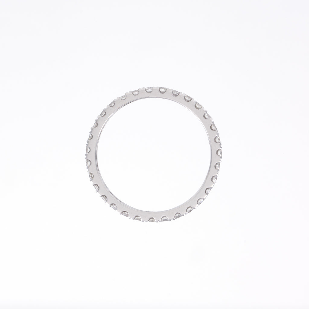 14KT White Gold 0.67CT Round Diamond Eternity Band