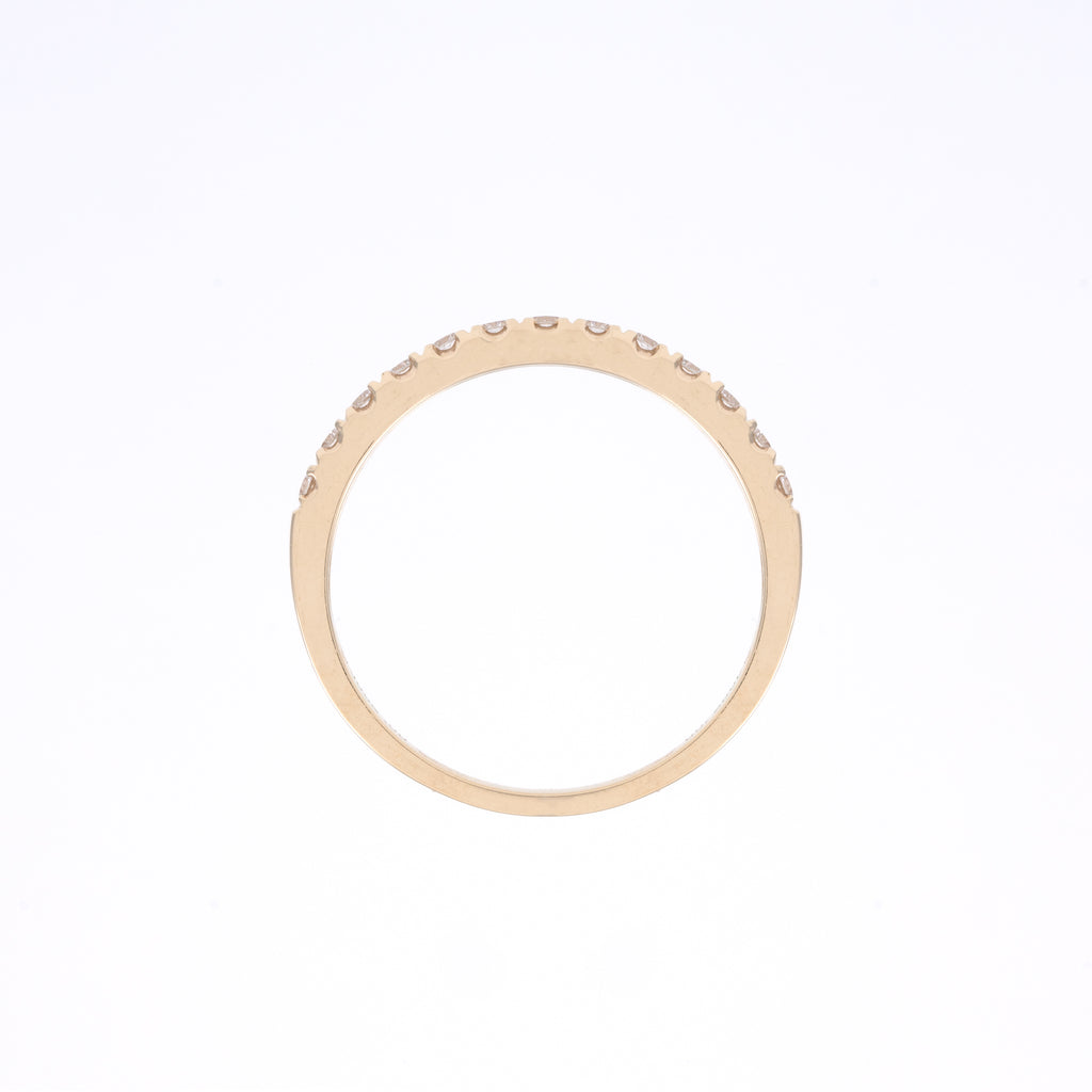 14KT Yellow Gold 0.23CT Round Diamond Band