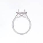 14KT White Gold 0.80CT Round Diamond Semi-Set Engagement Ring