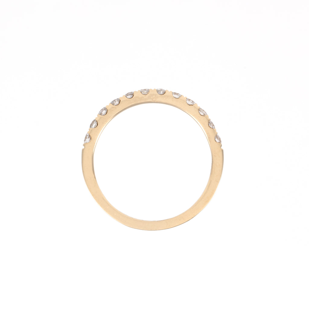 14KT Yellow Gold 0.51CT Round Diamond Band