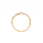 14KT Yellow Gold 0.51CT Round Diamond Band