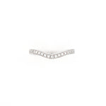 14KT White Gold 0.15CT Round Diamond Band