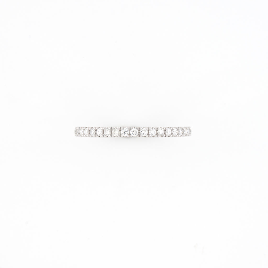 14KT White Gold 0.32CT Round Diamond  Band