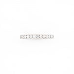 14KT White Gold 0.61CT Round Diamond Band