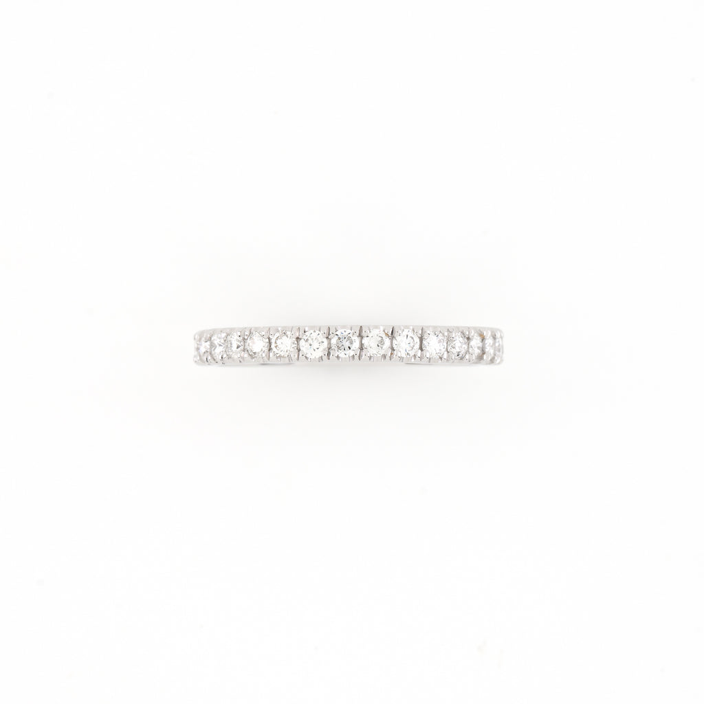 14KT White Gold 0.67CT Round Diamond Eternity Band