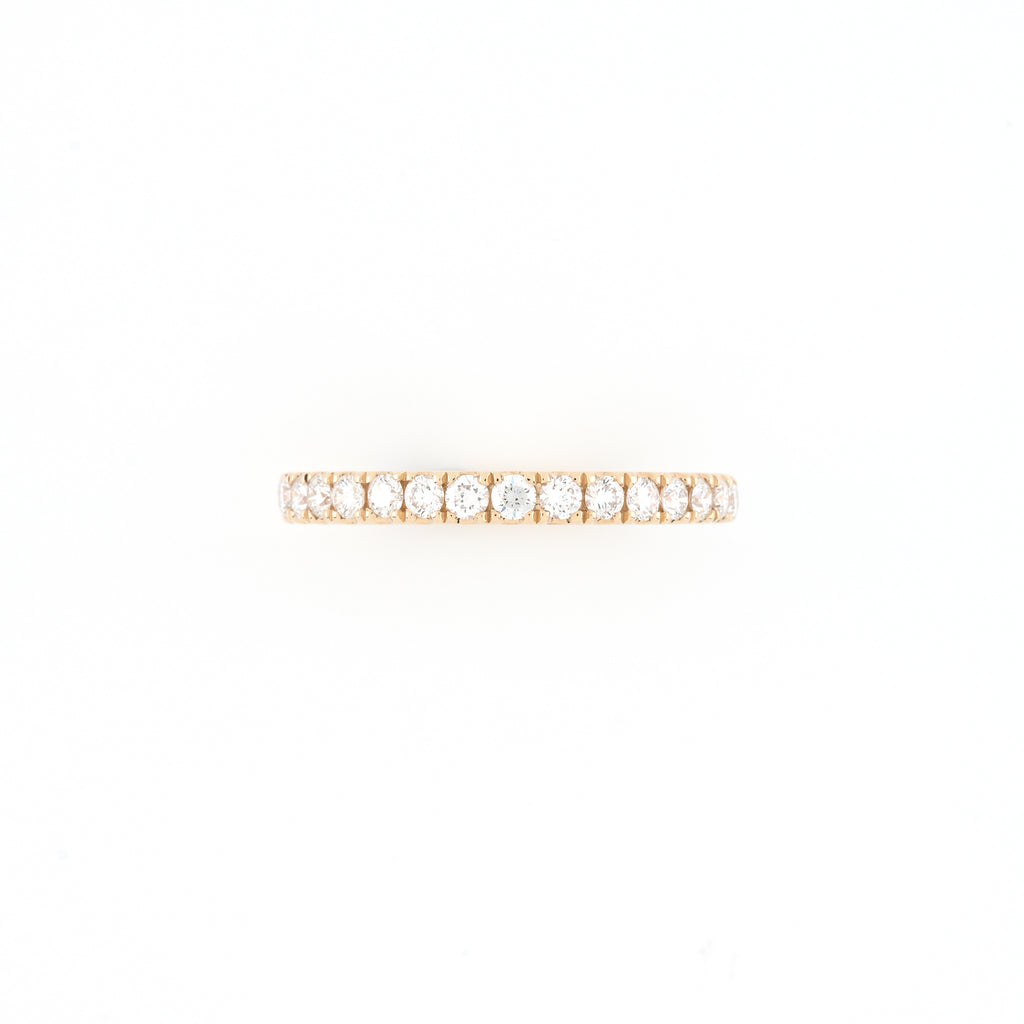 14KT Yellow Gold 0.61CT Round Diamond Band