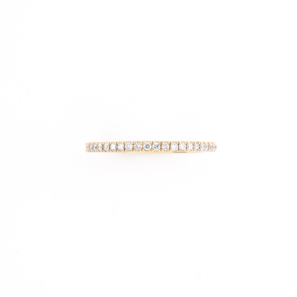 14KT Yellow Gold 0.18CT Round Diamond Band