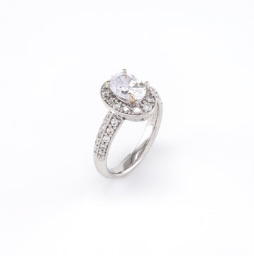 14KT White Gold 0.80CT Semi-Set Engagement Ring