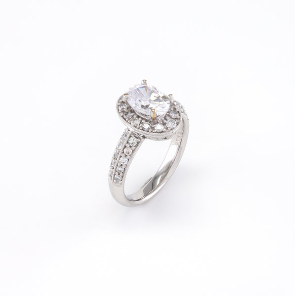 14KT White Gold 0.80CT Semi-Set Engagement Ring