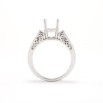 18KT White Gold 0.50CT T/W Diamonds Semi-Set Engagement Ring