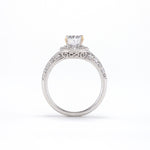 14KT White Gold 0.80CT Semi-Set Engagement Ring