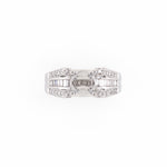18KT White Gold 0.50CT T/W Diamonds Semi-Set Engagement Ring