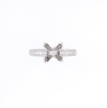 18KT White Gold 0.50CT Diamond Semi-Set Engagement Ring
