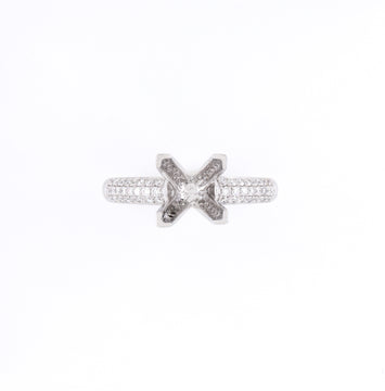18KT White Gold 0.50CT Diamond Semi-Set Engagement Ring