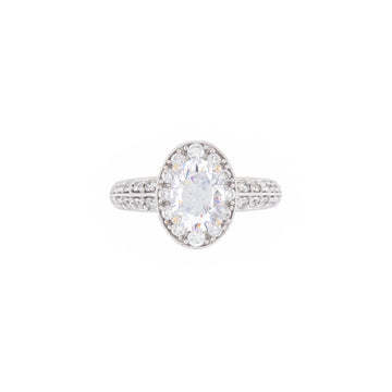 14KT White Gold 0.80CT Semi-Set Engagement Ring