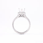 14KT White Gold 0.40CT Round Diamond Semi-Set Engagement Ring