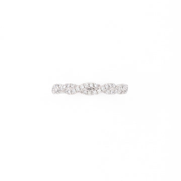 14KT White Gold 0.27CT Round Diamond Band