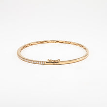 14KT Yellow Gold 0.54CT Round Diamond Bangle Bracelet