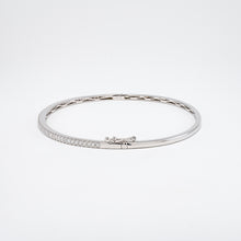 14KT White Gold 0.53CT Round Diamond Bangle Bracelet