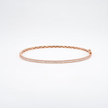 14KT Rose Gold 0.53CT Round Diamond Bangle Bracelet