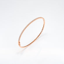 14KT Rose Gold 0.53CT Round Diamond Bangle Bracelet