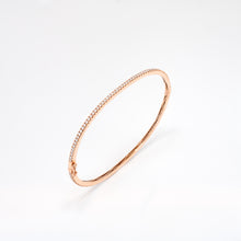 14KT Rose Gold 1.14CT Round Diamond Bangle Bracelet