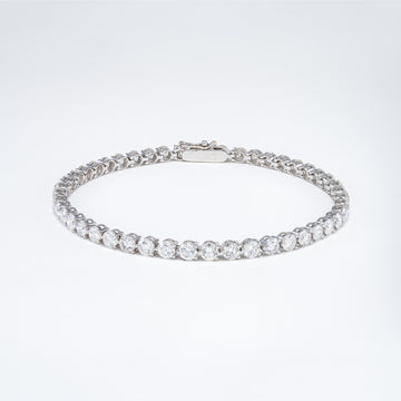 18KT White Gold 8.85CT Round Diamond Tennis Bracelet