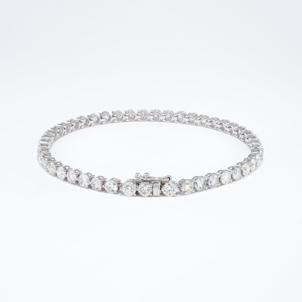 2CT Natural Round Diamond Tennis Bracelet Hallmarked White / Yellow Go | Tennis  bracelet diamond, Fine jewelry, Diamond