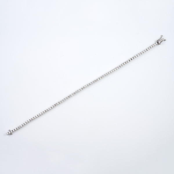 14KT White Gold 2.66CT Round Diamond Tennis Bracelet