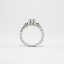 Platinum 1.15CT T/W Diamond Engagement Ring