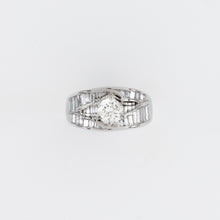 14KT White Gold 2.85CT T/W Diamond Engagement Ring