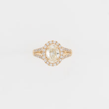 14KT Yellow Gold 1.59CT T/W Diamond Engagement Ring